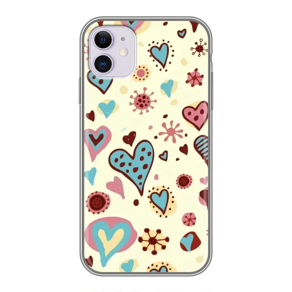 Чохол з принтом «Сердечки» для iPhone 11 Чохол з принтом «Сердечки» для iPhone 11