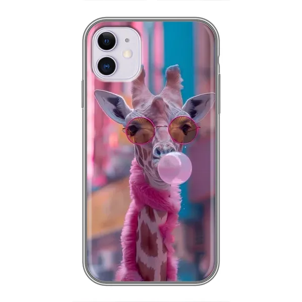 Чохол з принтом «Стильна жирафа» для iPhone 11