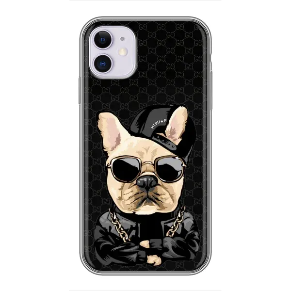 Чохол з принтом «Стильна собака» для iPhone 11