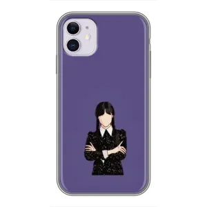 Чохли Венсдей на iPhone 11 Уенсдей (AlphaPrint) (Венздей у чорному)