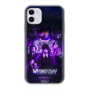 Чохол з дизайном Венздей 2 на iPhone 11 (Фіолетова магія Венздей)