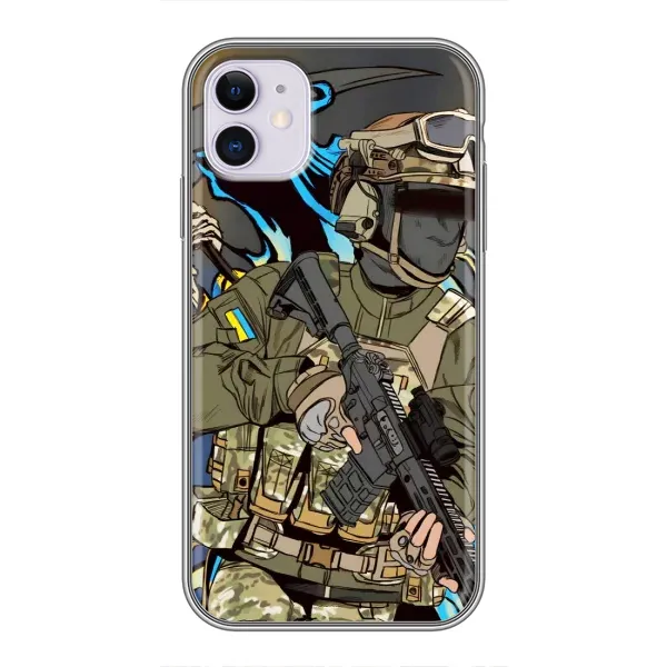 Чехол с принтом «Воин ВСУ» для iPhone 11
