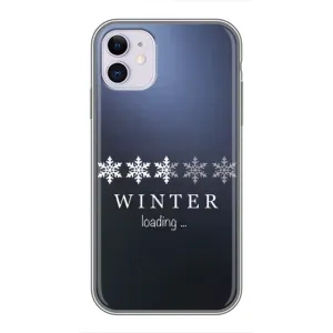 Зимние Чехлы для Айфон 11 - прозрачный фон (Winter loading)