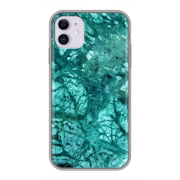 Чохол з принтом «Зелений мрамор» для iPhone 11