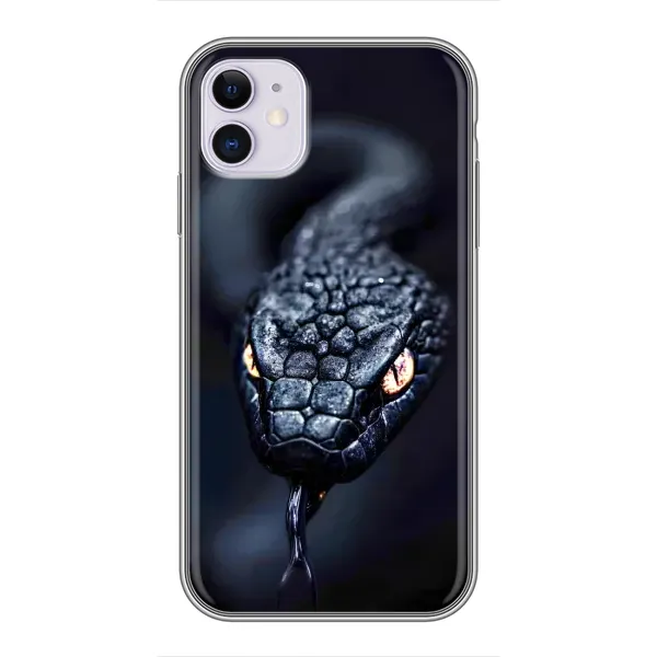 Чохол з принтом «Чорна змія» для iPhone 11