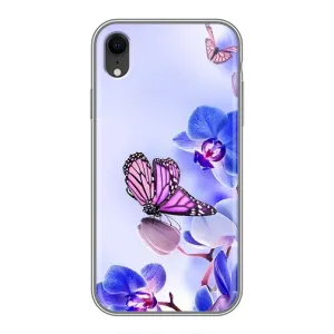 Чохли з квітами для iPhone Xr (VPrint) (Метелик на квітах)