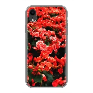 Чохли з квітами для iPhone Xr (VPrint) (Квіти червоні)
