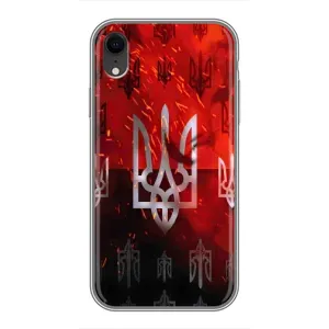 Украинские Чехлы для iPhone Xr с картинкой УПА (AlphaPrint) (ГЕРБ УПА)