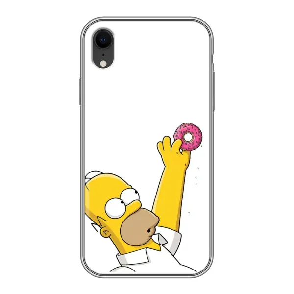Чохол з принтом «Гомер з пончиком» для iPhone Xr