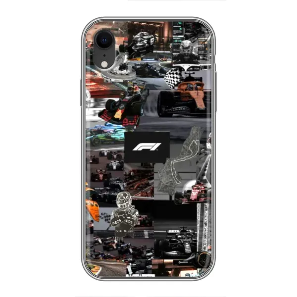 Чохол з принтом «Гоночний колаж Ф1» для iPhone Xr