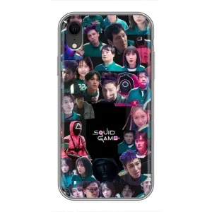 Чохол Гра в кальмара для iPhone Xr (Колаж Гра кальмара)