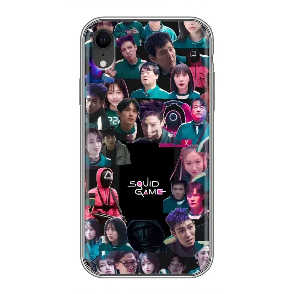Чохол з принтом «Колаж Гра кальмара» для iPhone Xr