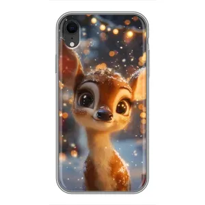 Чехол с принтом «Олененок среди гирлянд» для iPhone Xr