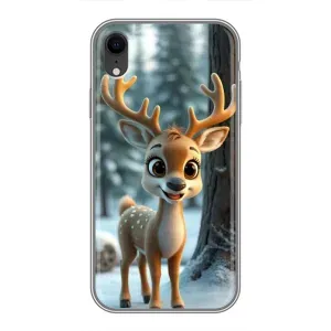 Чехол с принтом «Олененок в лесу» для iPhone Xr