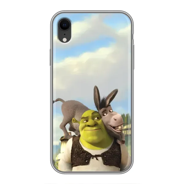 Чохол з принтом «Шрек та Осел» для iPhone Xr