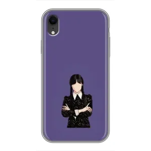 Чохли Венсдей на iPhone Xr Уенсдей (AlphaPrint) (Венздей у чорному)