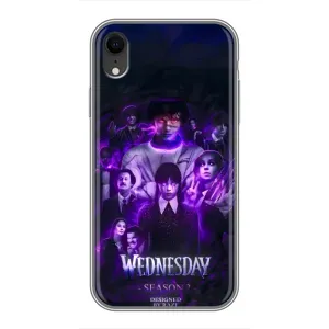 Чохол з дизайном Венздей 2 на iPhone Xr (Фіолетова магія Венздей)