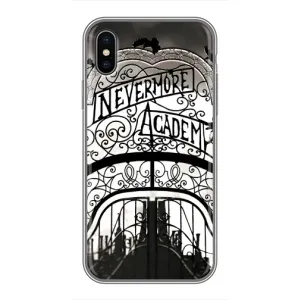 Чохол з дизайном Венздей 2 на iPhone Xs (Ворота Академії Невермор)