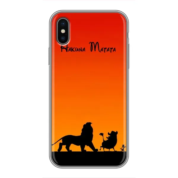 Чохол з принтом «Акуна Матата закат» для iPhone Xs