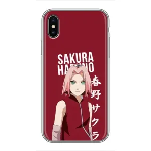 Чехол с принтом «Аниме Сакура» для iPhone Xs