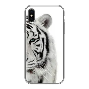 Чохли з картинкою животних iPhone Xs (Білий Тигр)