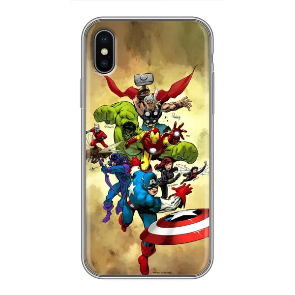 Чехол с принтом «Герои Марвел» для iPhone Xs Чехол с принтом «Герои Марвел» для iPhone Xs