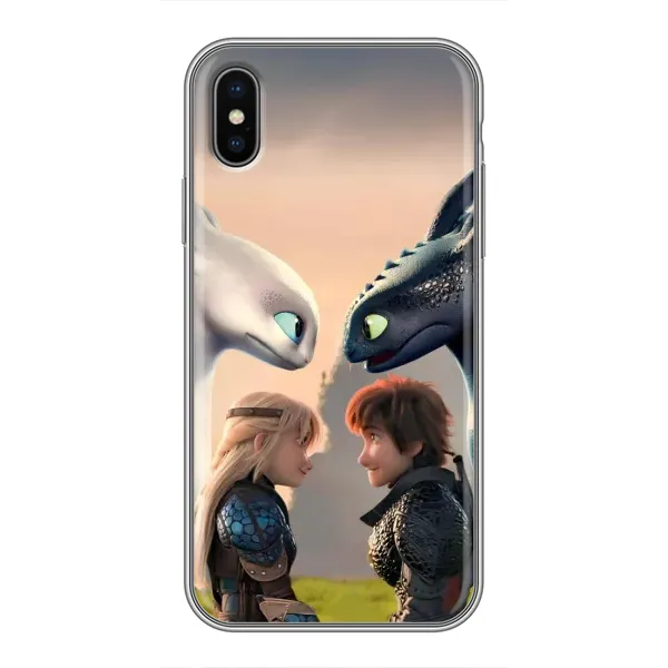 Чехол с принтом «Иккинг и Астрид» для iPhone Xs
