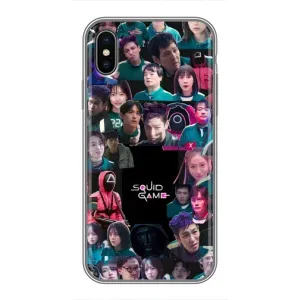 Чохол Гра в кальмара для iPhone Xs (Колаж Гра кальмара)