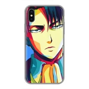 Чехол с принтом «Леви Аккерман» для iPhone Xs