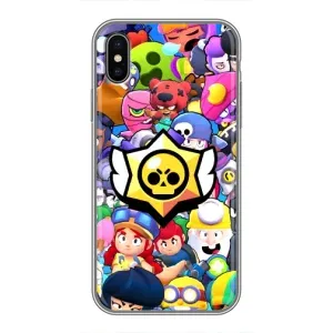 Чехол для iPhone Xs Бравл Старс (VPrint)