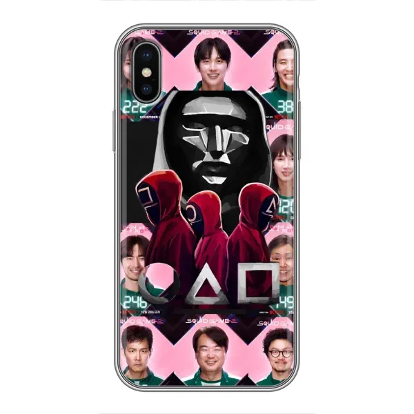 Чохол з принтом «Учасники Гра кальмара» для iPhone Xs Чохол з принтом «Учасники Гра кальмара» для iPhone Xs