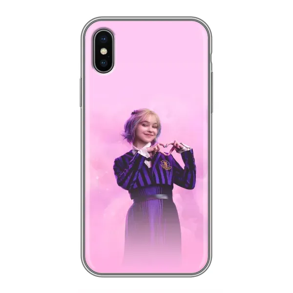 Чохол з принтом «Яскрава Енід Венздей» для iPhone Xs