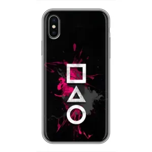 Чохол Гра в кальмара для iPhone Xs (Символи Гра кальмара)