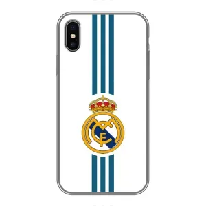 ФК Реал Мадрид чохли для iPhone Xs (AlphaPrint) (Реал Мадрид на білому)