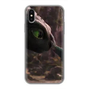 Чохол як приборкати дракона на iPhone Xs (Сцена з драконом)