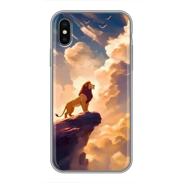 Чохол з принтом «Сімба на скелі» для iPhone Xs