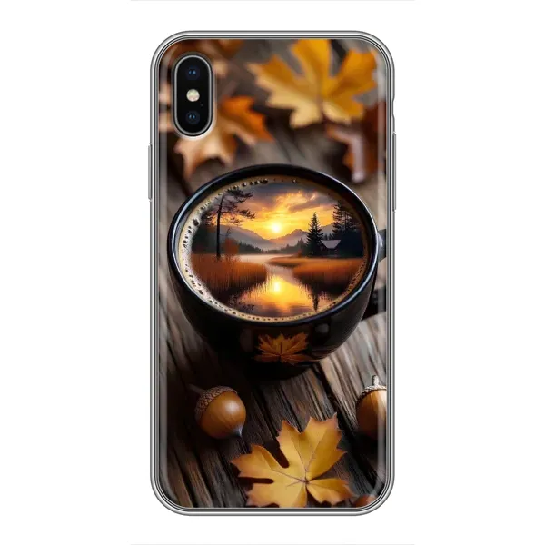 Чехол с принтом «Темный кофе» для iPhone Xs Чехол с принтом «Темный кофе» для iPhone Xs