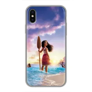Чохол з мультфільмом Ваяна iPhone Xs (Моана з веслом)