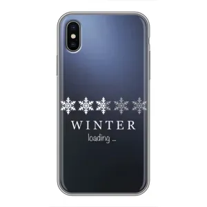 Зимні Чохли для Еппле Ікс-ес - прозорий фон (Winter loading)