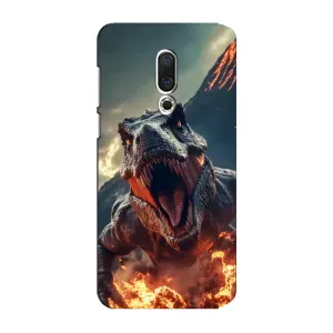 Чохол з картинкою 'Хижаки' для Meizu 15 Plus (Вогняний динозавр)