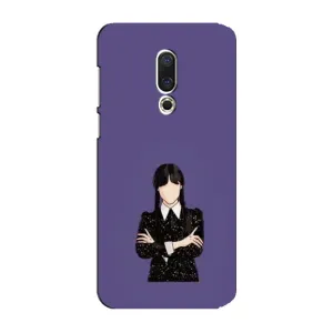Чохли Венсдей на Meizu 15 Plus Уенсдей (AlphaPrint) (Венздей у чорному)