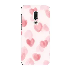 Чехол с розовым рисунком для Meizu 15