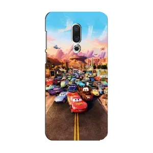 Силиконовый чехол Маквин для Meizu 15 (Тачки на трассе)