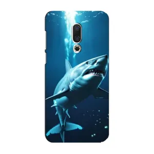Чохол з картинкою 'Хижаки' для Meizu 16 Plus (Акула під водою)