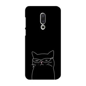 Чохол з принтом «Байдужий кіт» для Meizu 16 Plus