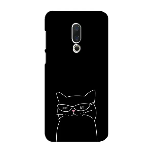 Чохол з принтом «Байдужий кіт» для Meizu 16 Plus
