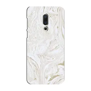 Мраморний чехол на Meizu 16 Plus (VPrint) (Білий мрамор)