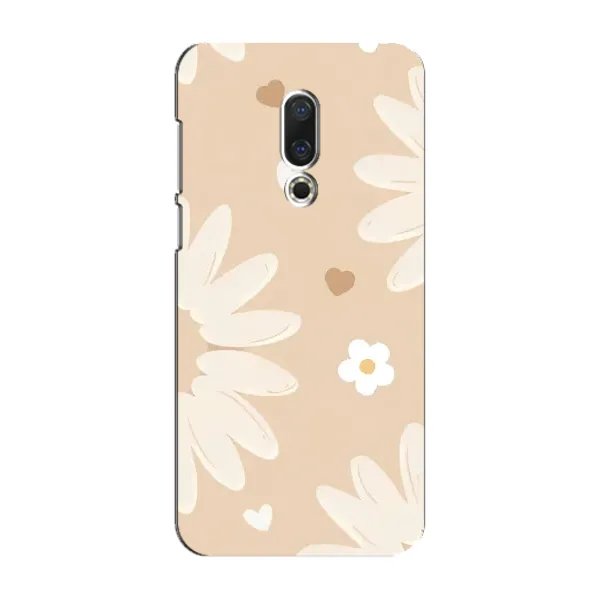 Чохол з принтом «Бежеві квіти» для Meizu 16 Plus