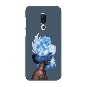 Чехлы (ART) Цветы на Meizu 16 Plus (VPrint) (Квіти на голові)