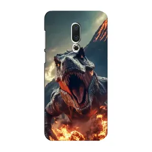Чохол з картинкою 'Хижаки' для Meizu 16 Plus (Вогняний динозавр)